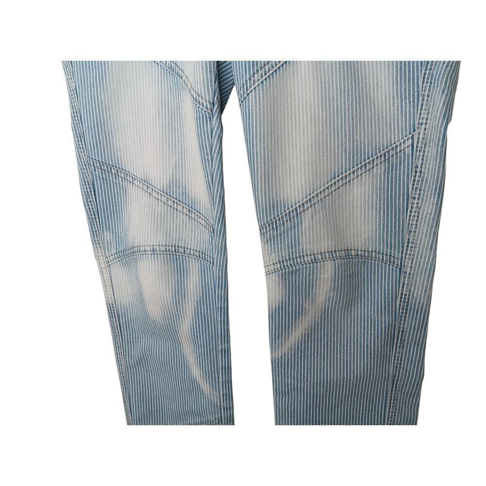 Free People Women’s Striped Patchwork Jeans Size 28 Blue White Distressed - Picture 6 of 16